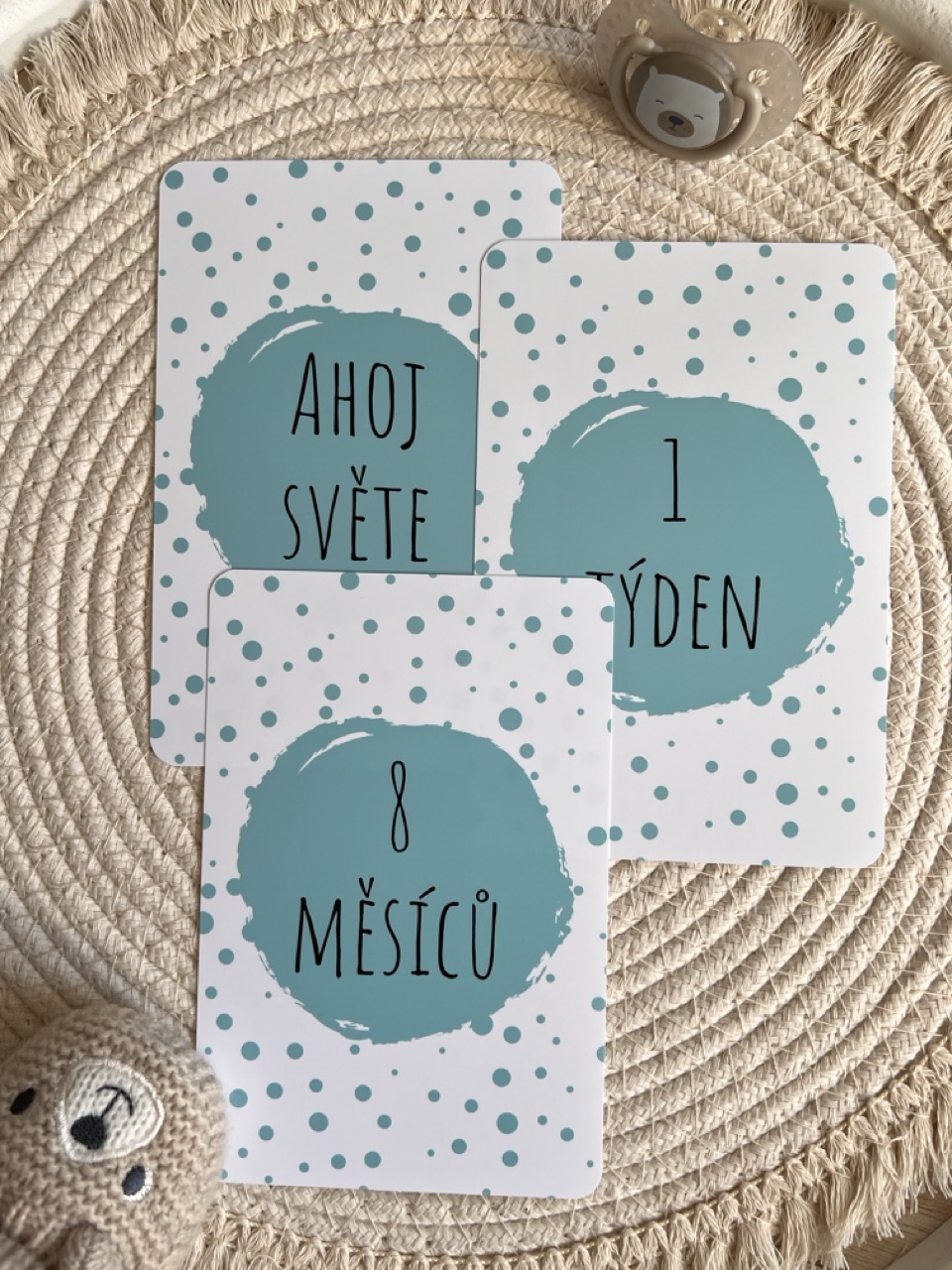 Milníkové kartičky - Puntík modrý